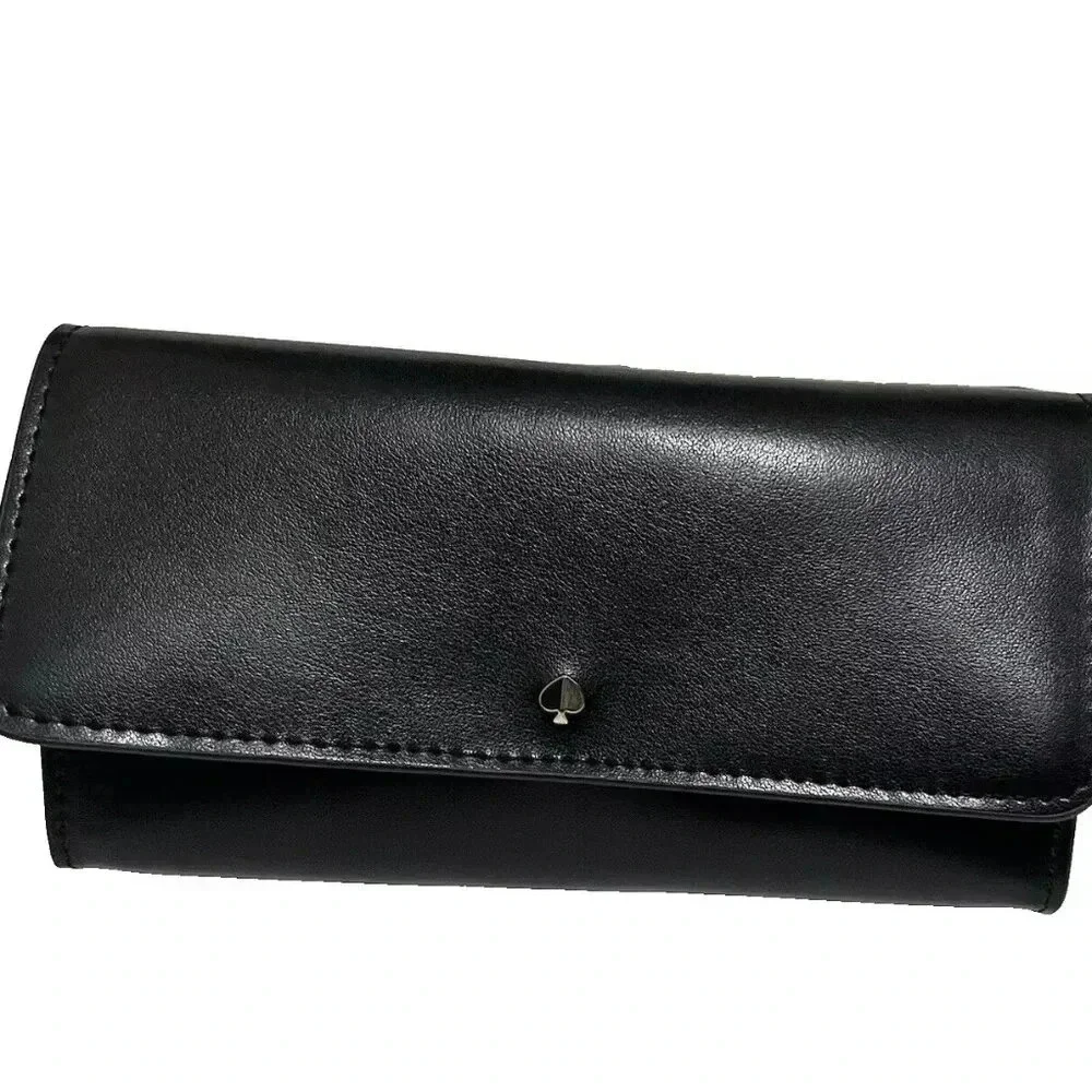 NEW Kate Spade NEW YORK S/M Black Leather Travel Everyday Belt Bag Fanny Pack